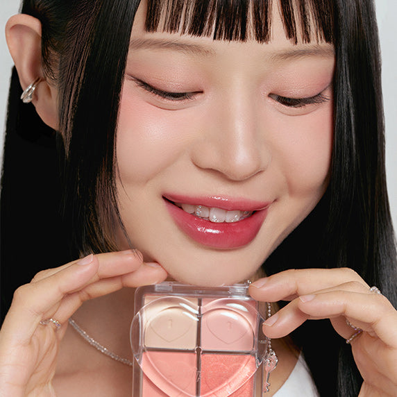 peripera 心型迷你單色眼影盤