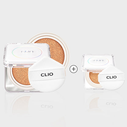 [買大送細套裝] CLIO 輕盈細滑無瑕氣墊粉底 (The Original) (附補充裝)