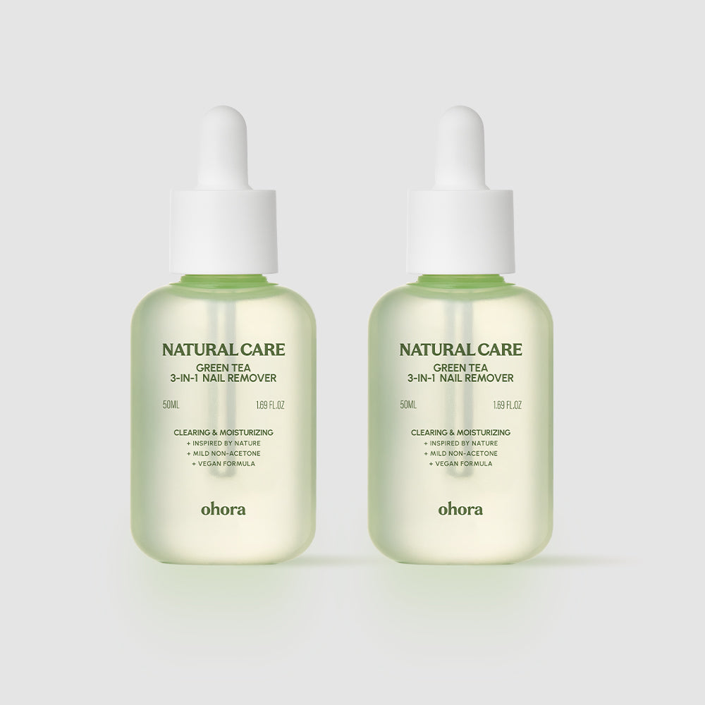ohora Natural Care Green Tea 3-in-1 Nail Remover 2pcs