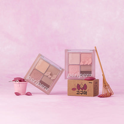 peripera 4色口袋眼影盤 (Pink Haguma系列)